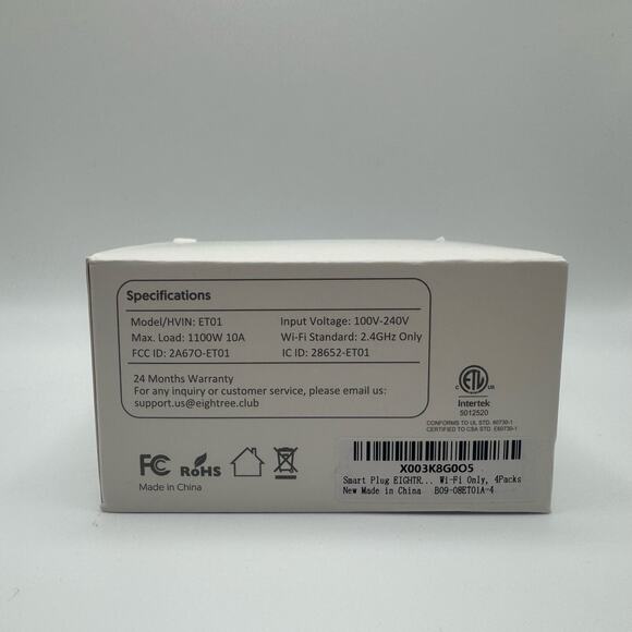 EIGHTREE Smart Plug, Alexa Smart Plugs That Work with Alexa and Google Home 4-PK - Picture 5 of 5